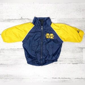 Vintage Starter Michigan Wolverines Baby 3-6 Months Windbreaker Jacket Maize
